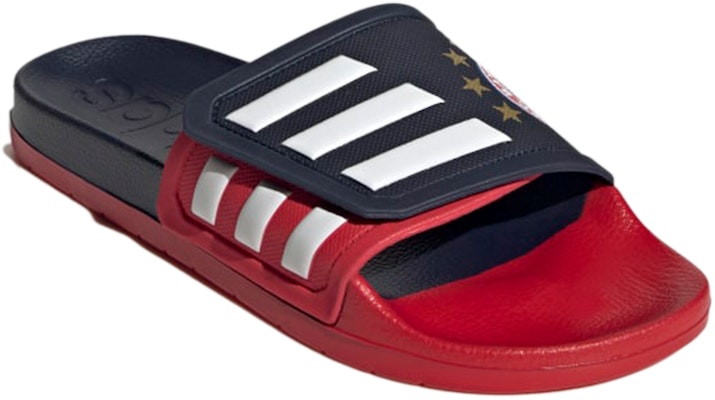 FC Bayern Munich x adidas Adilette TND Slide 'Navy Scarlet' GZ5937 Lookbook FC Bayern Munich x adidas Adilette TND Slide 'Navy Scarlet' GZ5937