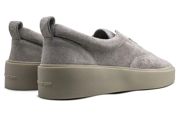 Lookbook Fear of God 101 低帮系带鞋 '灰色粗糙麂皮' 6S19-7000-RSU-030