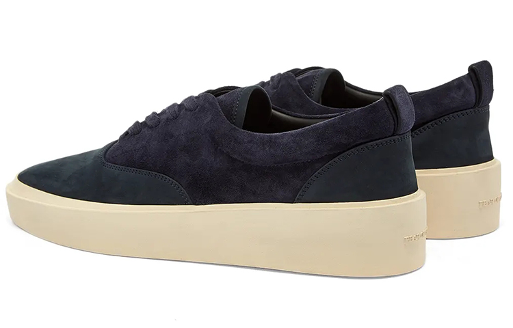 Shop フィアオブゴッド 101 ネイビー レースアップスニーカー 6P20-7000-SUN-415