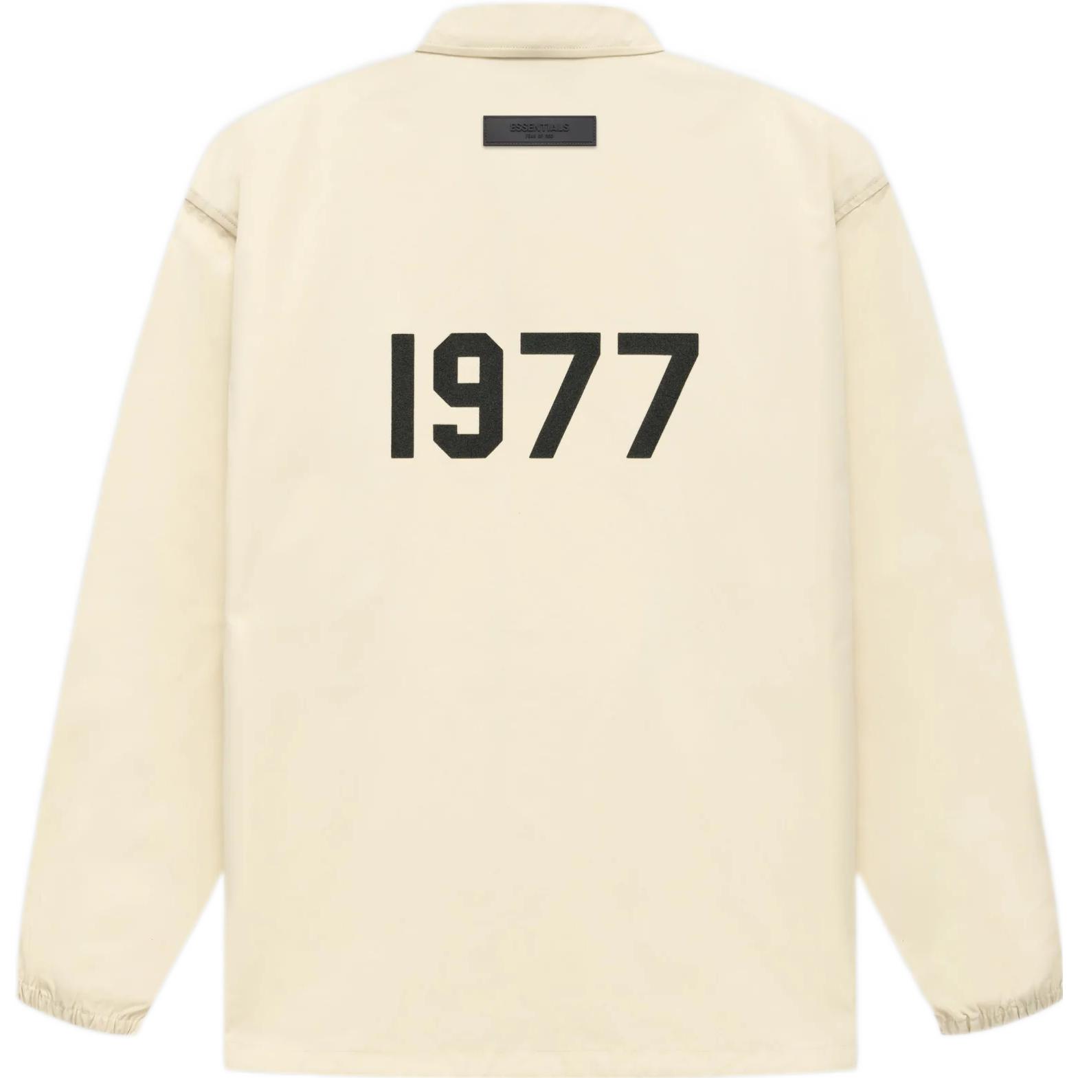 FOG 1977 FW22 Eggshell Cotton Coaches Jacket Unisex Cream White Jacket FOG-FW22-101