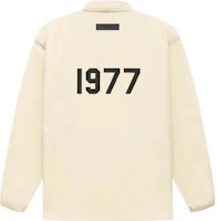 Fear of God 1977 FW22 Eggshell Cotton Coaches Jacket Unisex Cream White Jacket FOG-FW22-101 Fear of God 1977 FW22 Eggshell Cotton Coaches Jacket Unisex Cream White Jacket FOG-FW22-101
