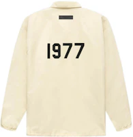 Fear of God 1977 FW22 Nylon Coaches Jacket Eggshell White Unisex Logo Windbreaker FOG-FW22-622 Fear of God 1977 FW22 Nylon Coaches Jacket Eggshell White Unisex Logo Windbreaker FOG-FW22-622