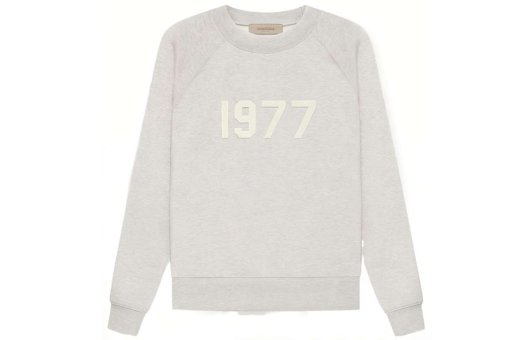 Fear of God 1977 S22 Crewneck Light Oatmeal Unisex Pullover Sweatshirt FOG-SS22-036