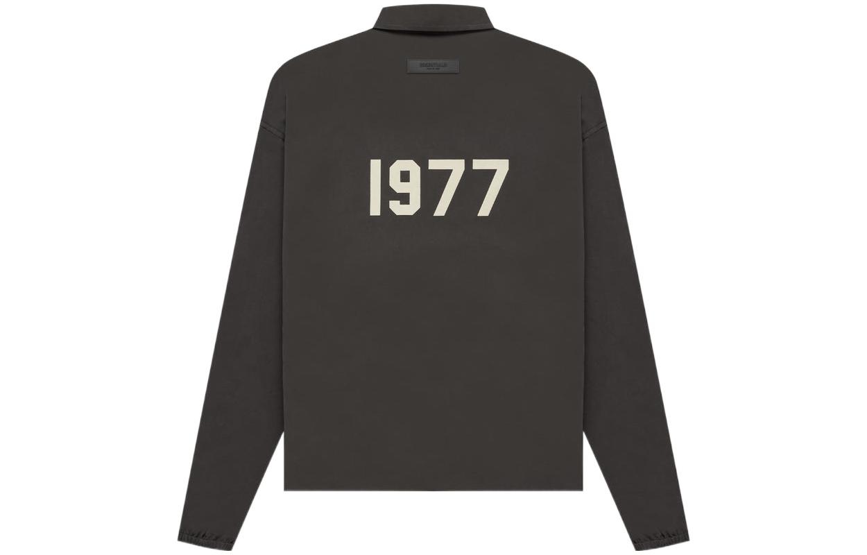Fear of God 1977 SS22 Coaches Jacket Iron Black Button-Up Windbreaker Jacket FOG-SS22-149