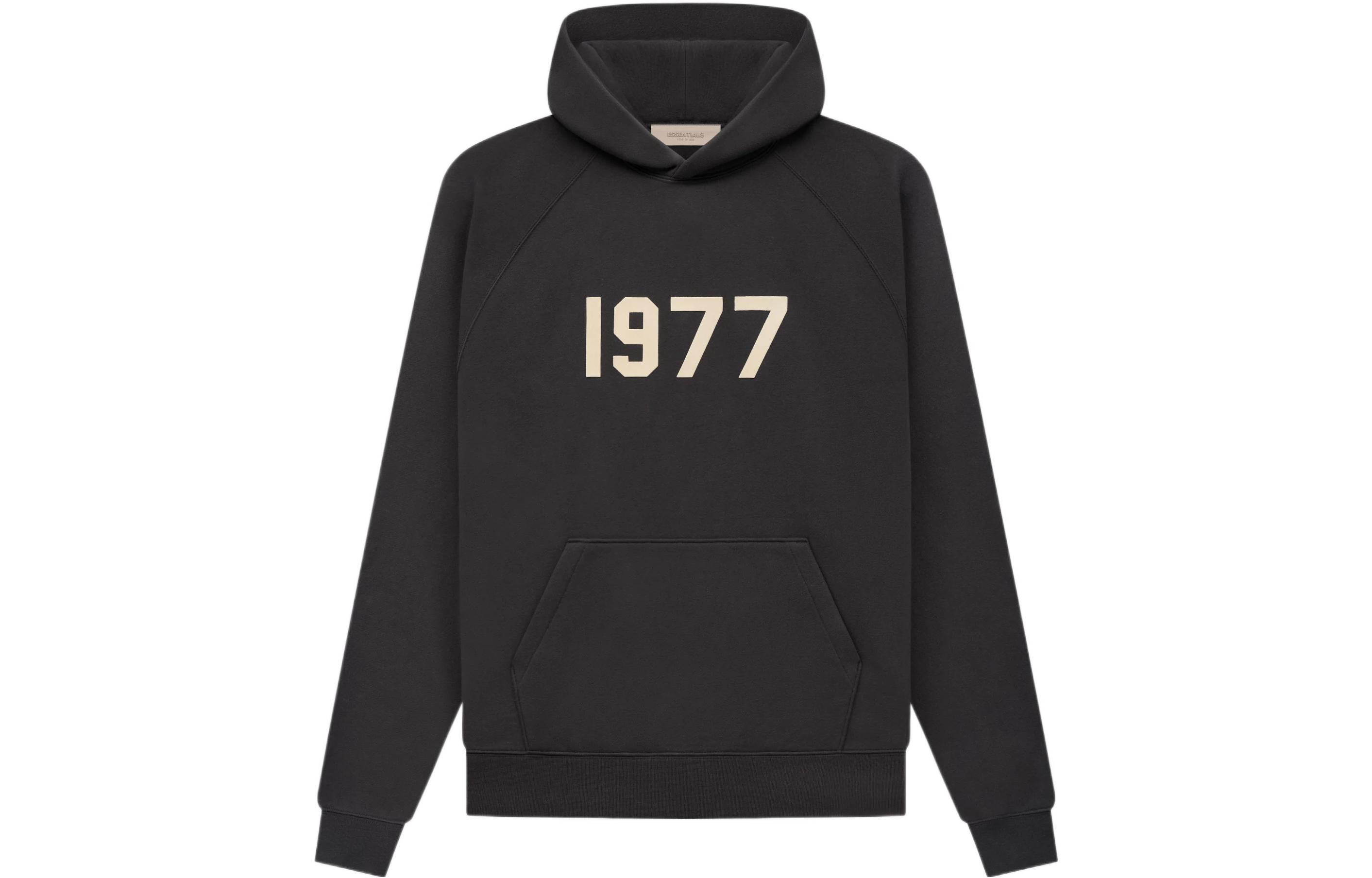 FOG 1977 SS22 Hoodie Iron Pullover Fleece Heavyweight Hoodie Black Iron FOG-SS22-180