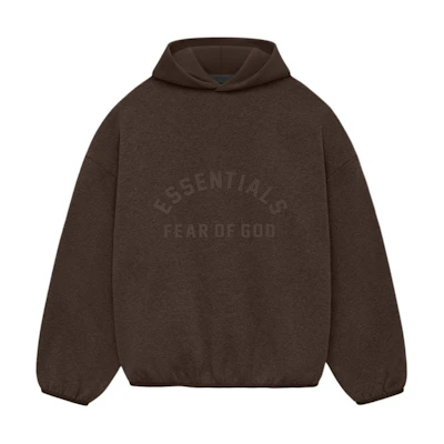 FOG 2024 Summer Nylon Fleece Hoodie Heather Wood/Wood Brown Pullover Hoodie 202SU244312F