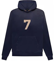 Fear of God 7 Vintage Navy Logo Hoodie Men’s Retro Blue Pullover FG50075FLC Fear of God 7 Vintage Navy Logo Hoodie Men’s Retro Blue Pullover FG50075FLC