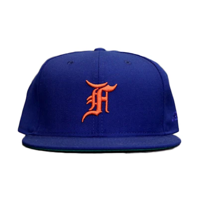 FOG All Star New Era Fitted Cap Hat Blue/Orange