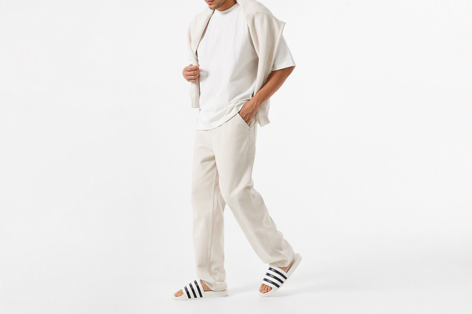 Order Fear of God Athletics x adidas Adilette Slide 'Cream White' IH2272