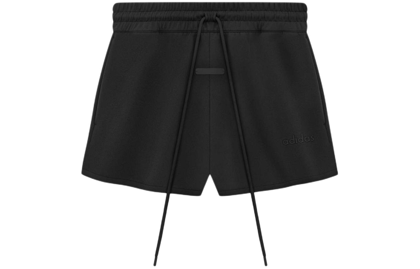 Fear of God Athletics x adidas SS24 Suede Fleece Shorts Black Unisex Casual. IS5302