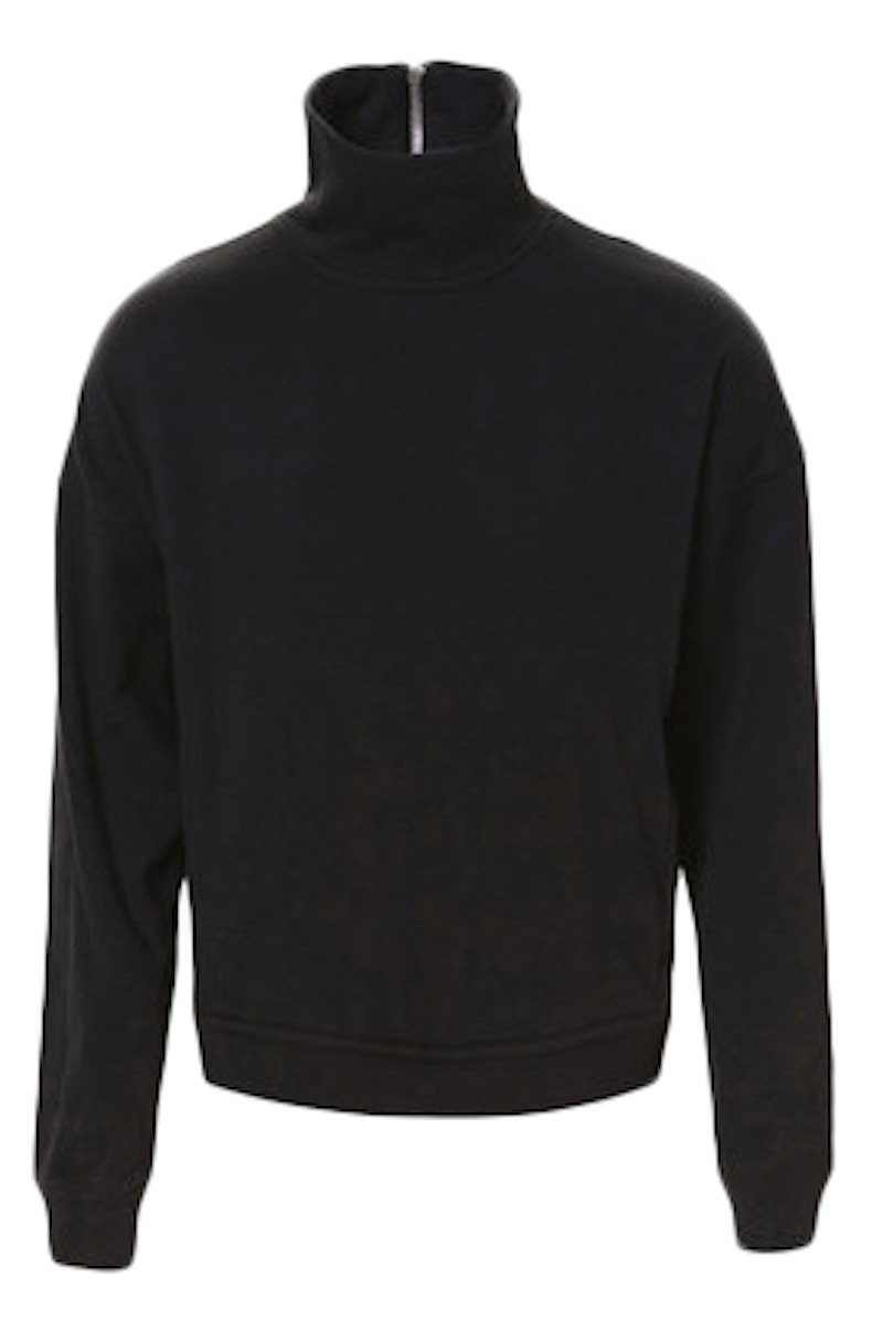 Fear of God Back Zip Mockneck Sweatshirt Black