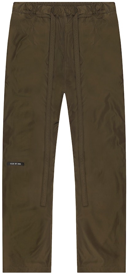fear-of-god-baggy-nylon-lounge-pants-olive-green