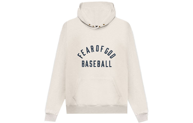 FOG Baseball Hoodie Cream Heather Logo Pullover Hoodie Cream Mens FG50-046OFL-101