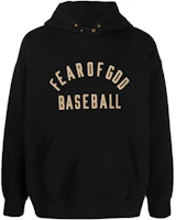 Fear of God Baseball Letter Logo Pullover Hoodie Black FG50046FLC-001 Fear of God Baseball Letter Logo Pullover Hoodie Black FG50046FLC-001