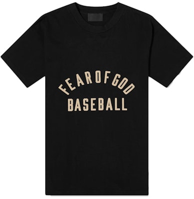 Fear of God Baseball T-shirt Black Buy Fear of God Baseball T-shirt Black
