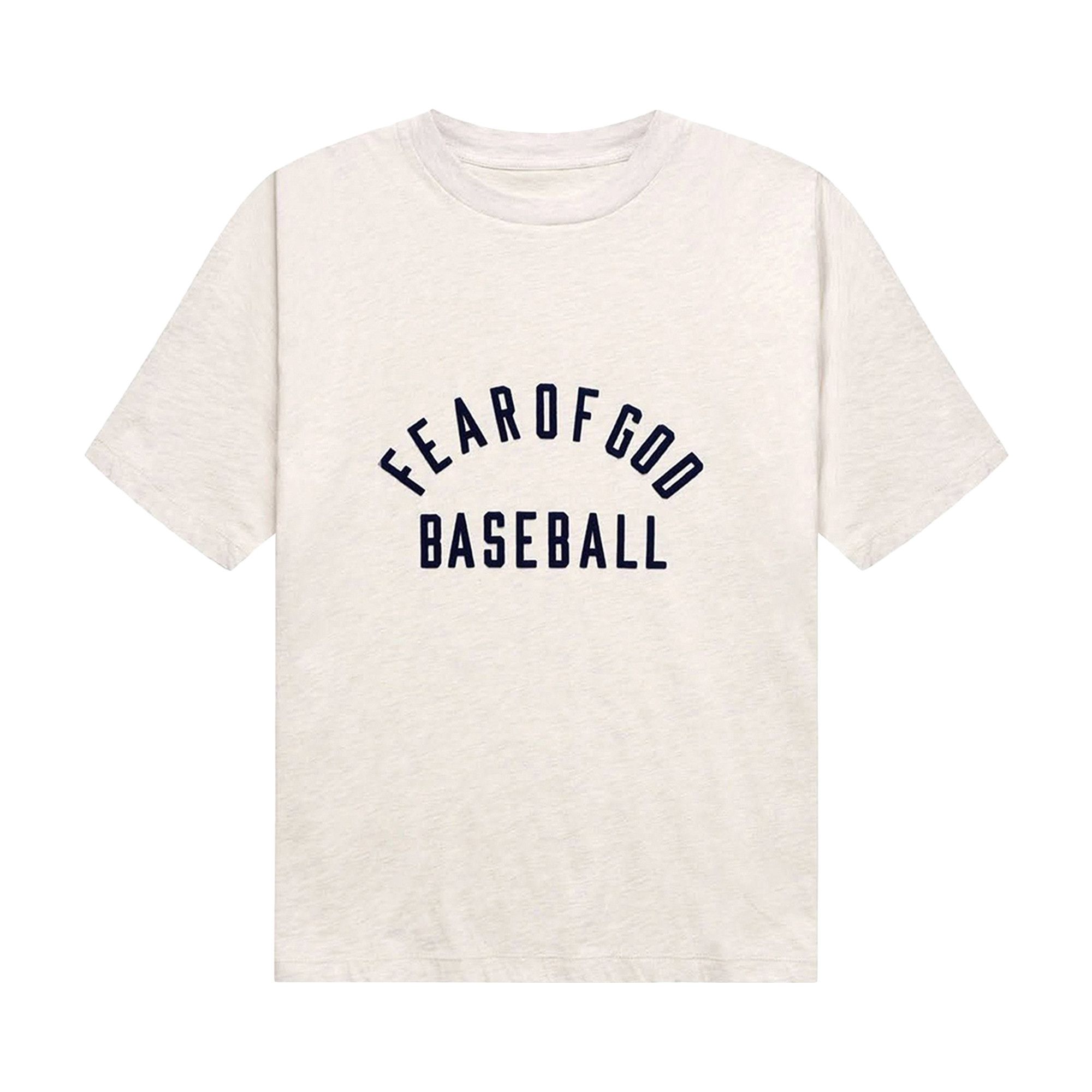 Buy 피어 오브 갓 크림 네이비 야구 티셔츠 FOG-BB-T-CN