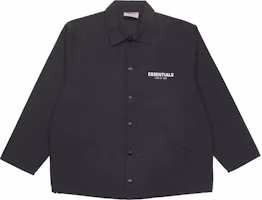 Fear of God Black Coach Jacket - Minimal Logo, Unisex Windproof Heavyweight Style 202250500021001 Fear of God Black Coach Jacket - Minimal Logo, Unisex Windproof Heavyweight Style 202250500021001