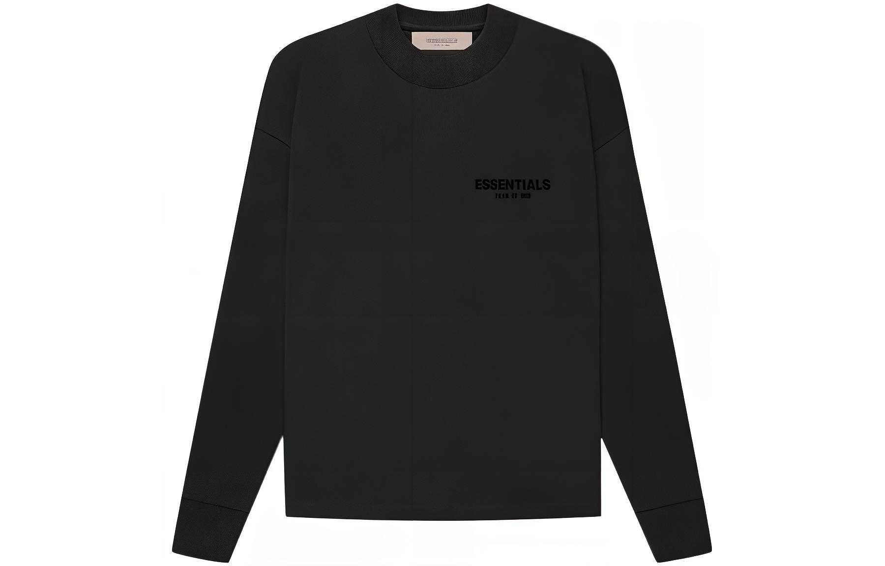 FOG Black Crewneck Long Sleeve Pullover Sweatshirt 125SU224110F