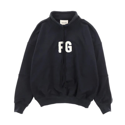 FOG Black Flocked Pullover Hoodie Winter Unisex FOG-FW19-39