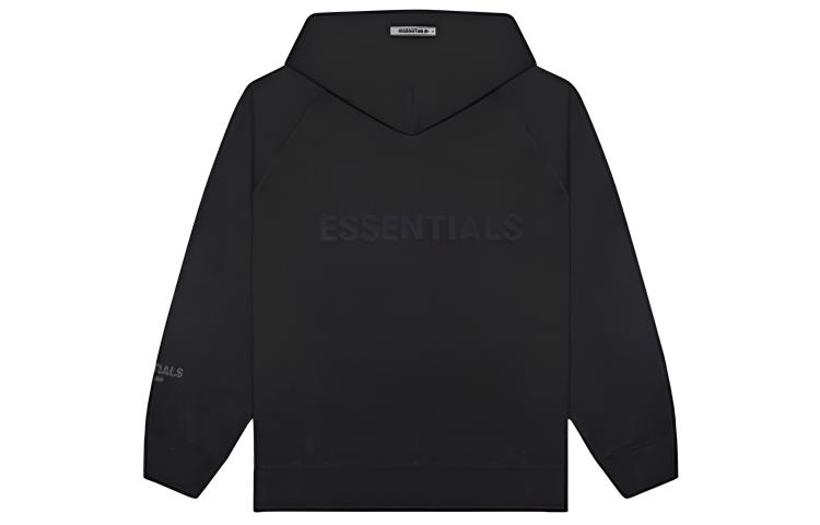 FOG Black Heavyweight Hoodie with Silicone Logo Patch Unisex FOG-SS20-423