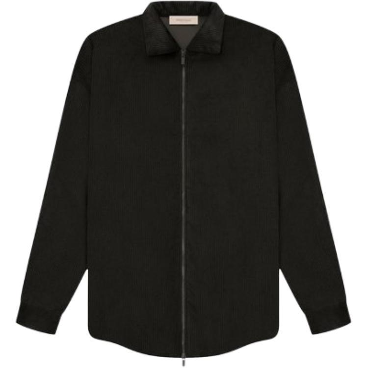 FOG Black Heavyweight Zip-Up Jacket Mens Casual Oversized Style 202BT224120F