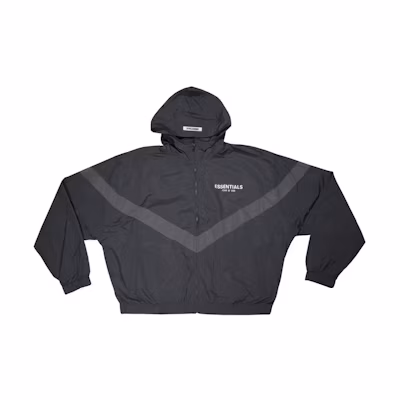 FOG Black Hooded Jacket Water-Resistant Windproof Coach Jacket Unisex FOG-FW19-11