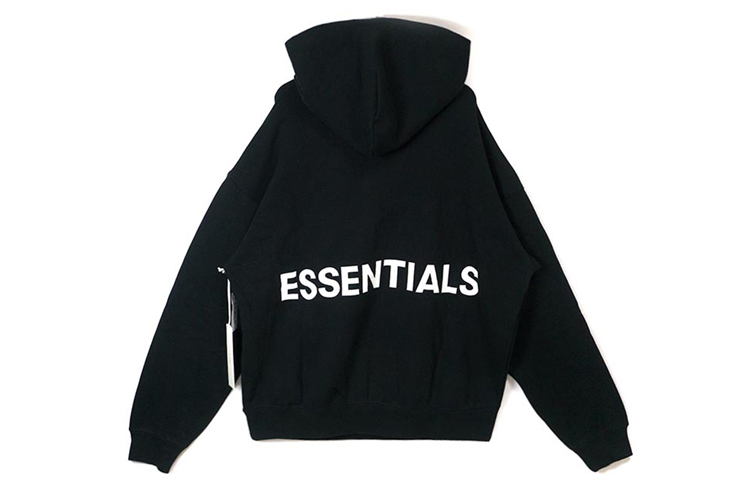 FOG Black Hoodie Back Print Fleece Unisex Heavyweight Streetwear 192250500021001