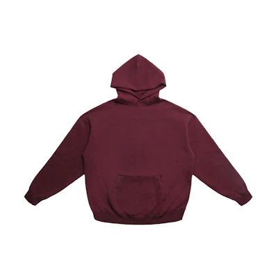 FOG Burgundy Heavyweight Back Letter Hoodie Unisex - Wine Red FOG-FW18-12