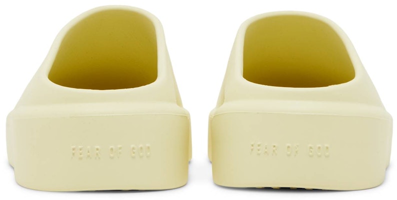 Fear of God California Slip-On Tanpa Belakang 'Canary' FG80-100EVA-741 Details for Fear of God California Slip-On Tanpa Belakang 'Canary' FG80-100EVA-741