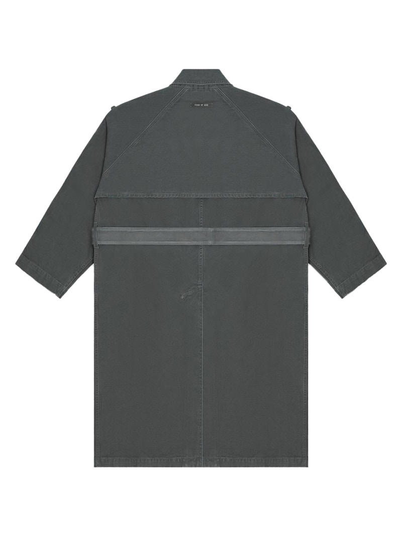 Fear of God Canvas Trenchcoat Seaweed 圖 2