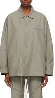 Fear of God Coach Jacket Taupe FW21 Logo Button-Up Windbreaker - Gray Taupe FOG-FW21-083 Fear of God Coach Jacket Taupe FW21 Logo Button-Up Windbreaker - Gray Taupe FOG-FW21-083