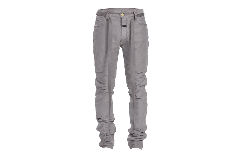 Buy Fear of God 灰色灯芯绒牛仔裤