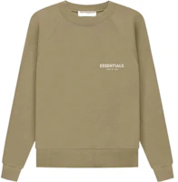 Fear of God Crewneck Oak Flocked Letter Pullover Sweatshirt - Unisex Oak Brown FOG-SS22-292 Fear of God Crewneck Oak Flocked Letter Pullover Sweatshirt - Unisex Oak Brown FOG-SS22-292