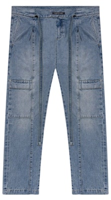 Fear of God Celana Cargo Denim Longgar Vintage Indigo Buy Fear of God Celana Cargo Denim Longgar Vintage Indigo