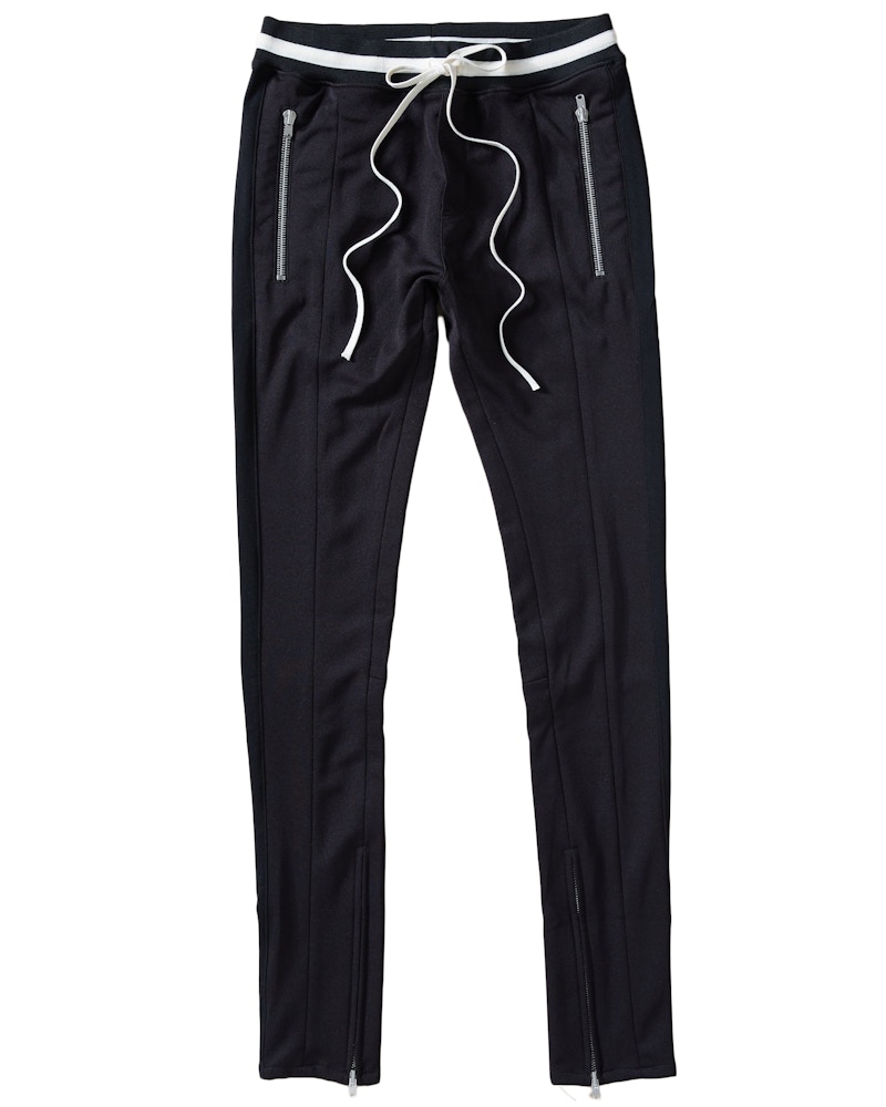 Buy Fear of God 双条纹抽绳运动裤 黑色