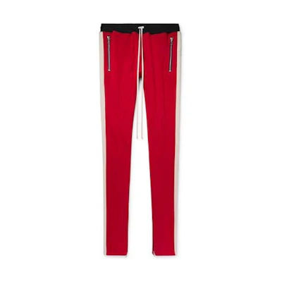 FOG Drawstring Stripe Track Pants Red/Cream Stripe
