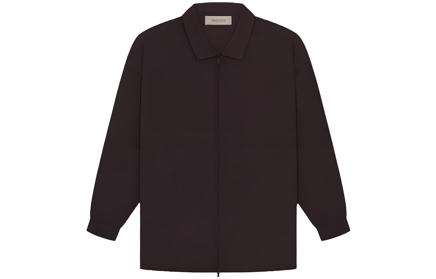 FOG Drop 2 SS23 Purple Fleece Zip Shirt Heavyweight Jacket Mens 202BT224195F