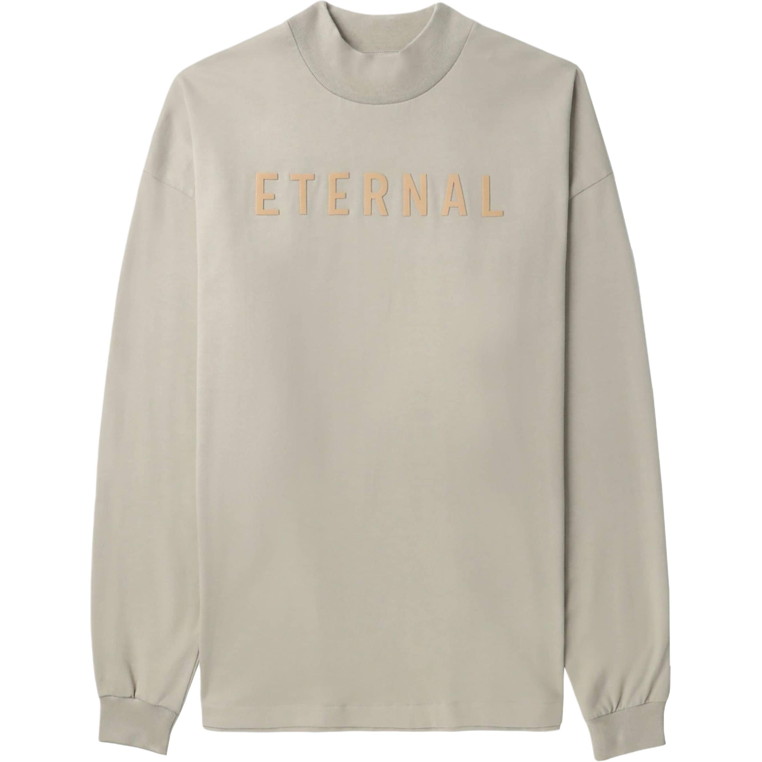 FOG Embroidered Logo Long Sleeve Sweatshirt Khaki FGE50002AJER252