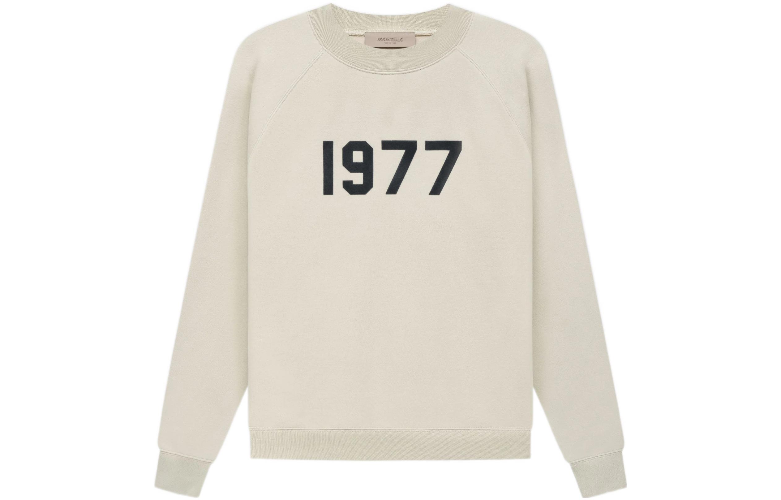 Fear of God Essentials 1977 Crewneck Wheat SS22 Heavyweight Sweatshirt - FOG-SS22-179