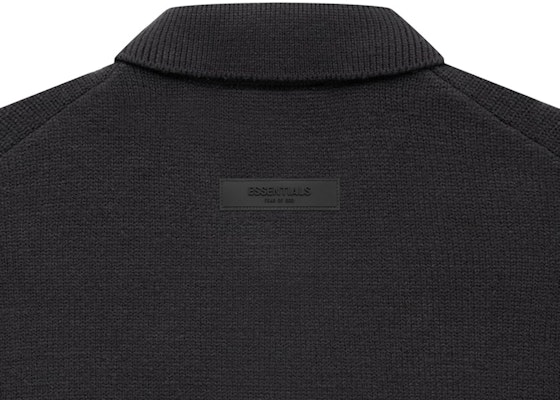 Fear of God Essentials 1977 Knit L/S Polo 'Iron' Lookbook Fear of God Essentials 1977 Knit L/S Polo 'Iron'