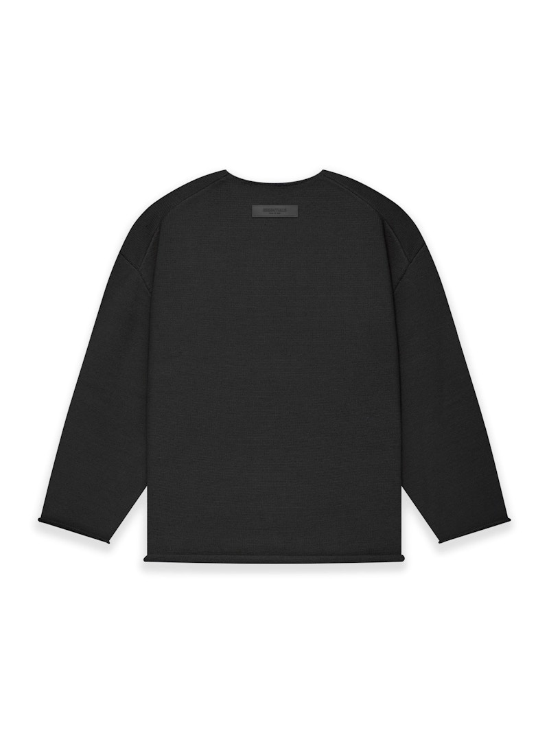 Order Fear of God Essentials 1977 Raw Edge Sweater 'Iron'