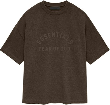 Fear of God Essentials 2024 S/S Heather Wood Logo Tee - Oversized Brown T-Shirt 125SU242002F Buy Fear of God Essentials 2024 S/S Heather Wood Logo Tee - Oversized Brown T-Shirt 125SU242002F