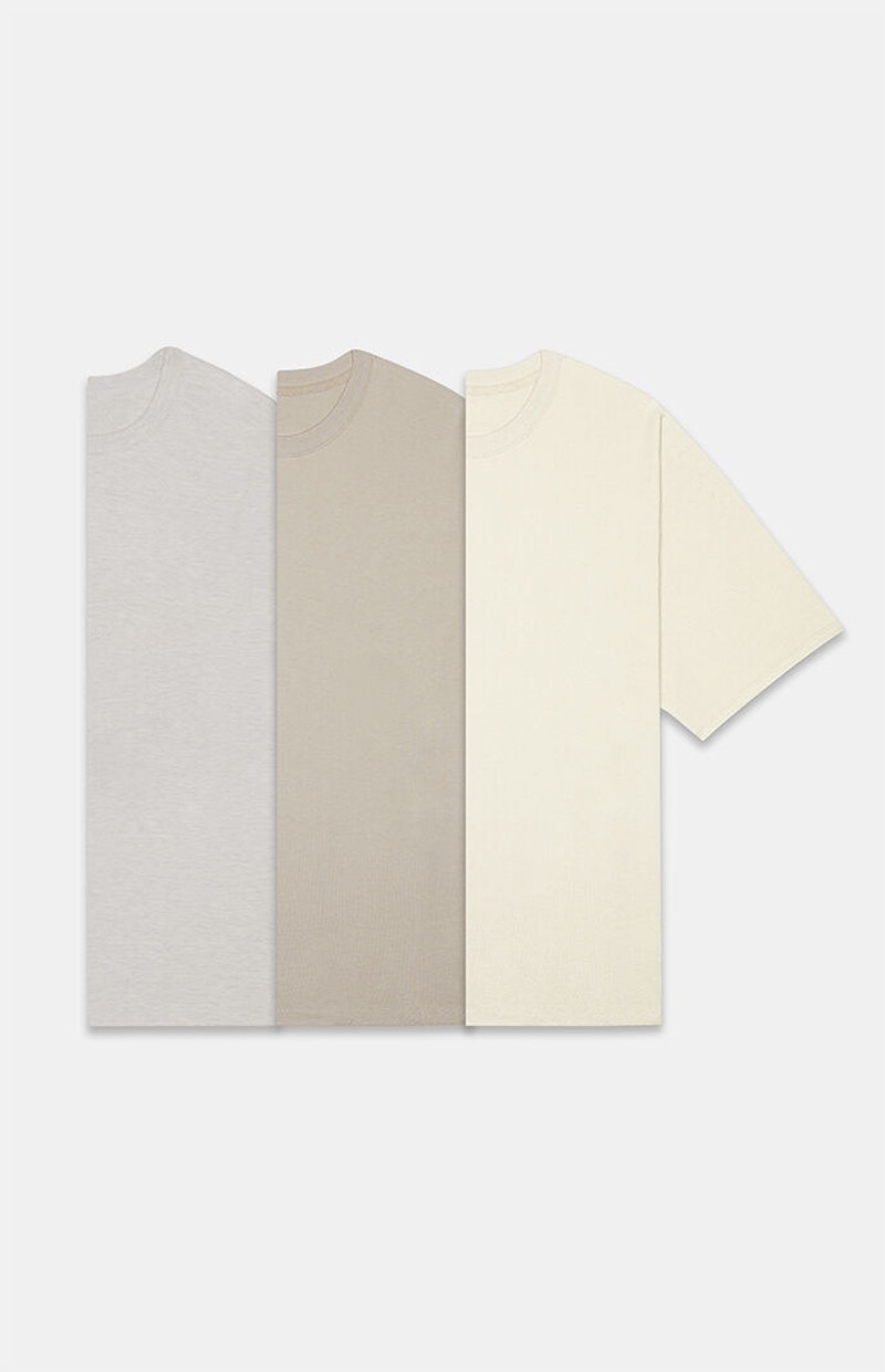 Fear of God ESSENTIALS 3-Pack T-Shirts Multi/Natural