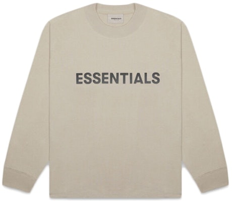Fear of God ESSENTIALS 3D Silicon Applique Boxy Long Sleeve T-Shirt Olive/Khaki Buy Fear of God ESSENTIALS 3D Silicon Applique Boxy Long Sleeve T-Shirt Olive/Khaki