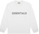 Fear of God ESSENTIALS 3D Silicon Applique Boxy Long Sleeve T-Shirt White