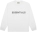Buy Fear of God ESSENTIALS 3D Silicon Applique Boxy Long Sleeve T-Shirt White