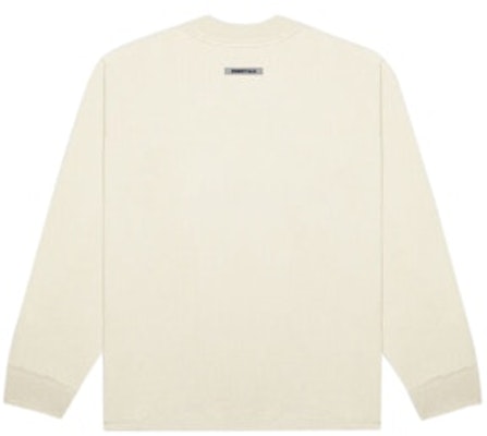 Fear of God ESSENTIALS 3D Silicon Applique Boxy Long Sleeve T-Shirt Buttercream Order Fear of God ESSENTIALS 3D Silicon Applique Boxy Long Sleeve T-Shirt Buttercream