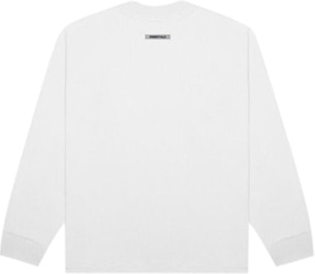 Fear of God ESSENTIALS 3D Silicon Applique Boxy Long Sleeve T-Shirt White Order Fear of God ESSENTIALS 3D Silicon Applique Boxy Long Sleeve T-Shirt White