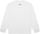 Fear of God ESSENTIALS 3D Silicon Applique Boxy Long Sleeve T-Shirt White
