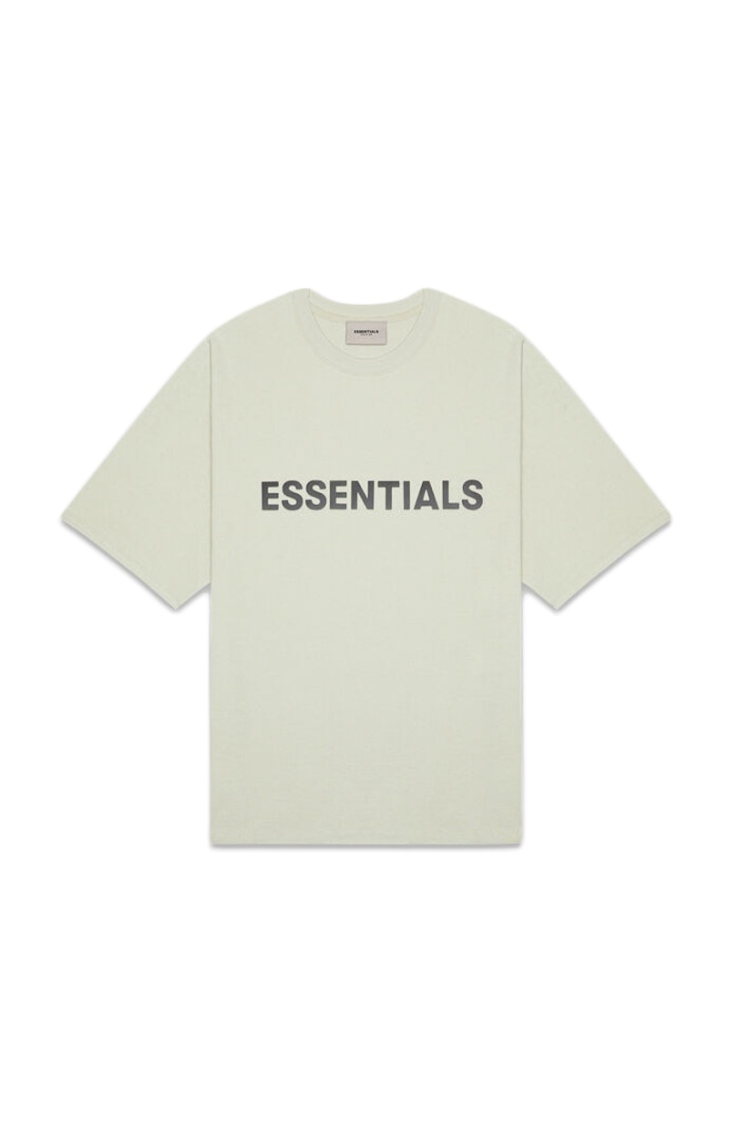 Fear of God ESSENTIALS 3D Silicon Applique Boxy T-Shirt Alfalfa Sage